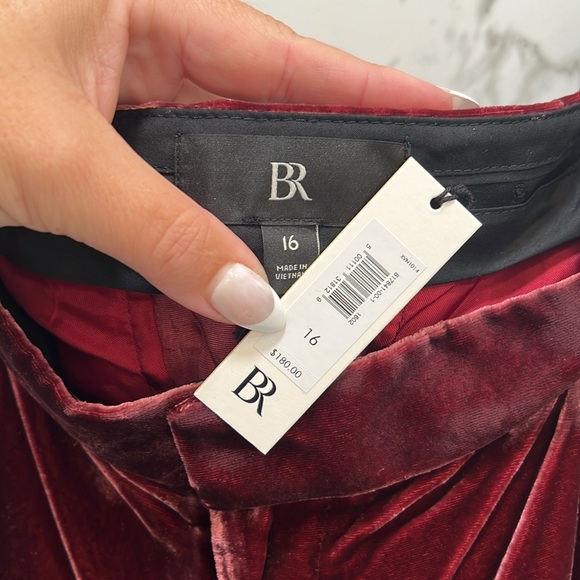 Banana Republic NWT Norte Velvet Pleated Pant - Picture 6 of 10